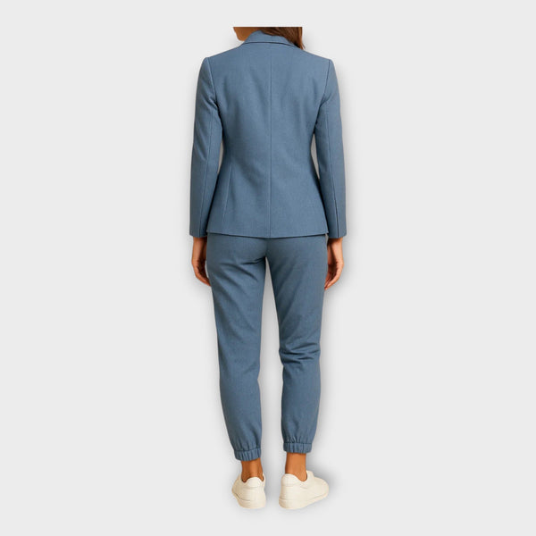 Costum de damă cu sacou și pantaloni jogger
