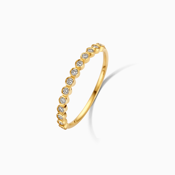 Inel cu bule de diamant | Aur
