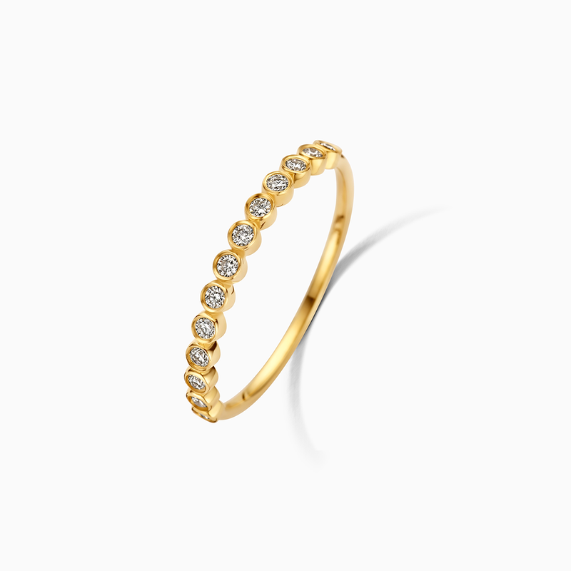 Inel cu bule de diamant | Aur