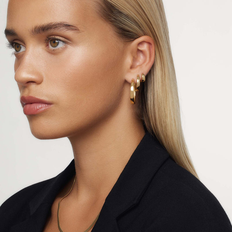 Cercei statement Gia | Aur