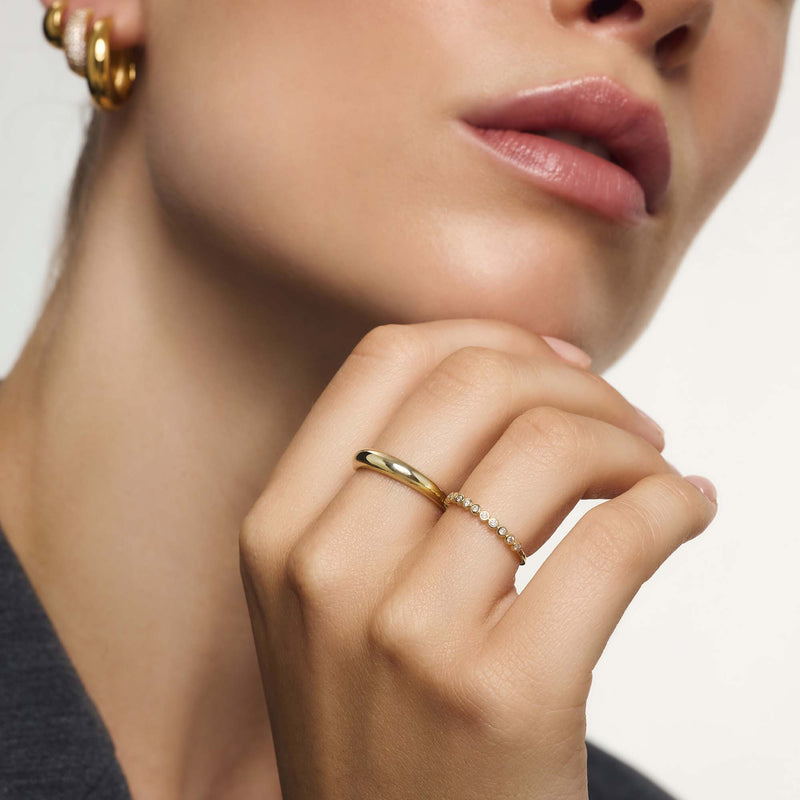Inel cu bule de diamant | Aur