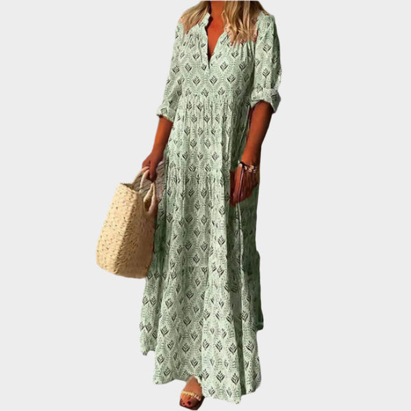 Rochie lungă romantică cu stil