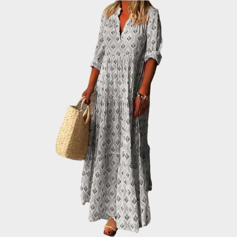 Rochie lungă romantică cu stil