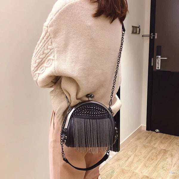 Geantă Lina™ cu închidere Kiss-Lock | Esențial Retro Chic