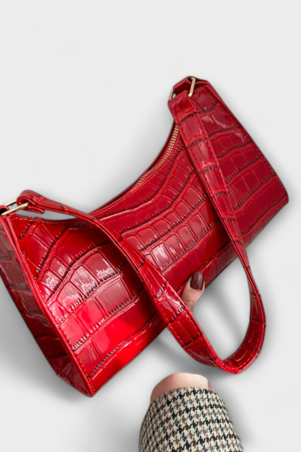 Olivia - Geantă din piele lucioasă