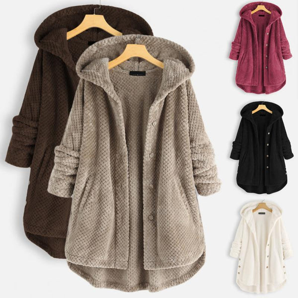 Franca™ - Jachetă din fleece cu glugă