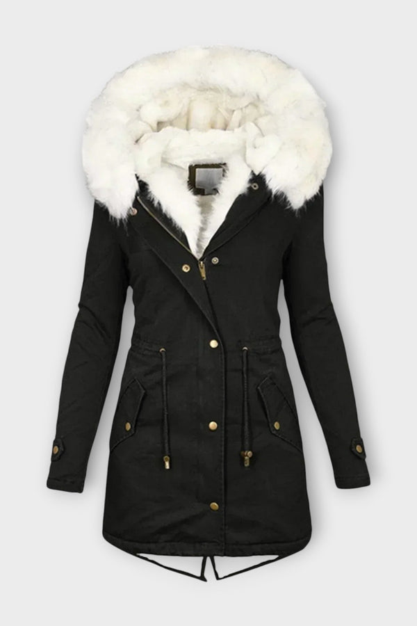 Ivara - Geacă de iarnă impermeabilă și căptușită cu blană