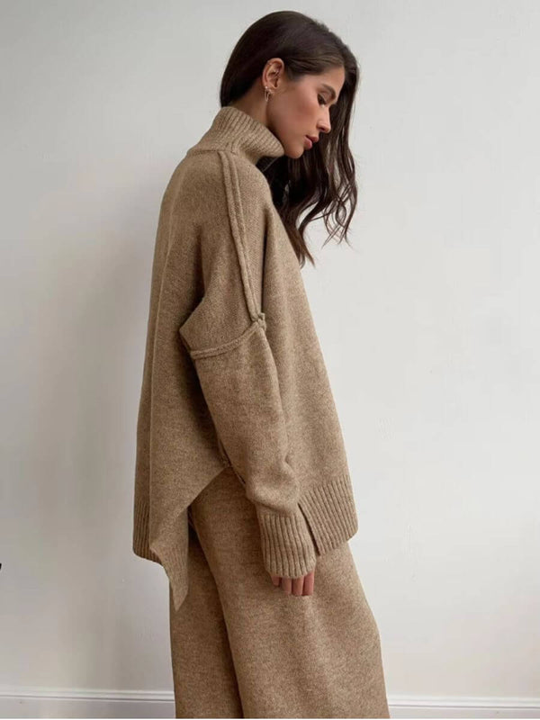 Stella - Set pantaloni largi pentru tricotat lejer