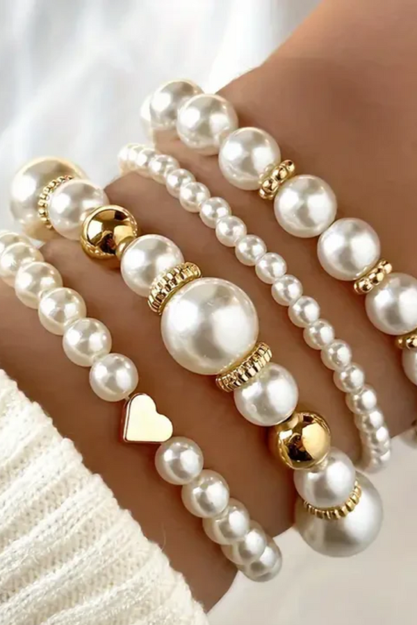 Set brățară perle eleganță
