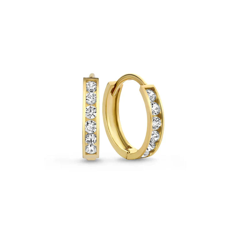 Set cercei Dara Brillane Stone | Aur