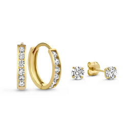 Set cercei Dara Brillane Stone | Aur