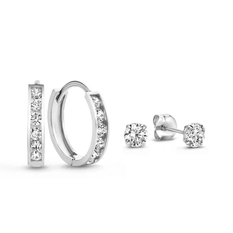 Set cercei Dara Brillane Stone | Aur
