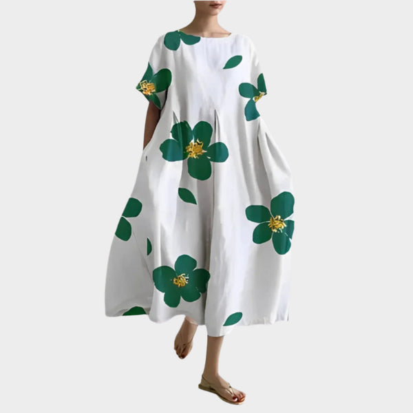 Rochie retro lungă confortabilă