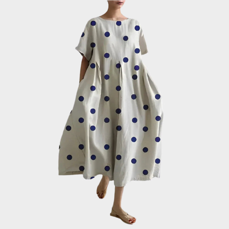Rochie retro lungă confortabilă