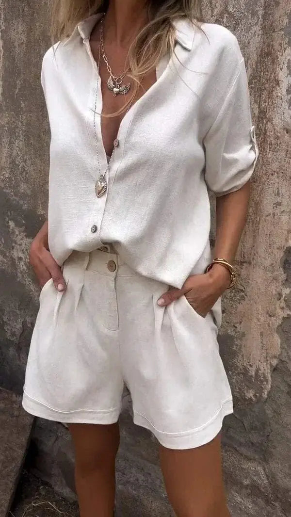 Maelis™ | Set două piese din in ușor