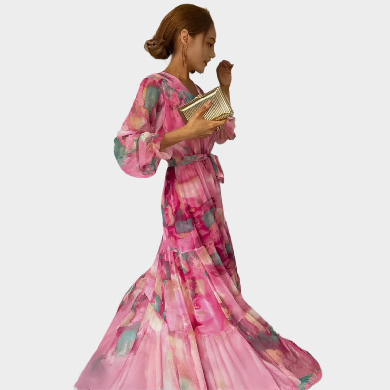 Rochie midi cu flori