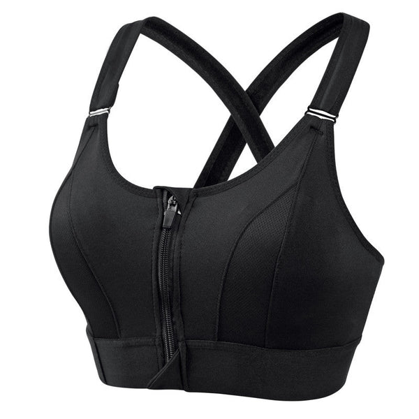 Laryssa | Sutien sport Zip Fit anti-transpirație