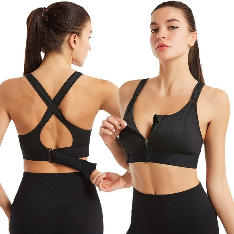 Laryssa | Sutien sport Zip Fit anti-transpirație