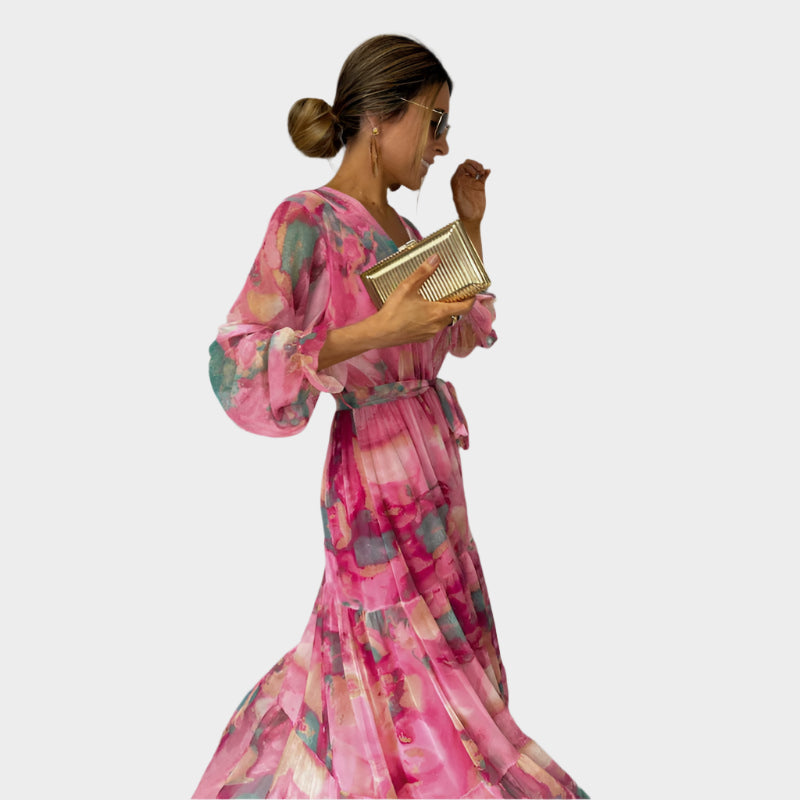 Rochie midi cu flori