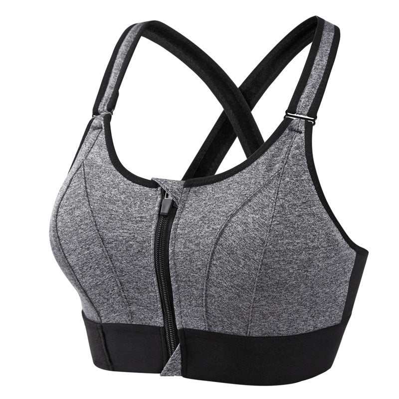 Laryssa | Sutien sport Zip Fit anti-transpirație