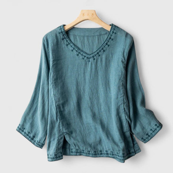 Taysia | Bluza elegantă cu decolteu în V