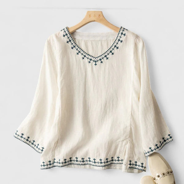 Taysia | Bluza elegantă cu decolteu în V