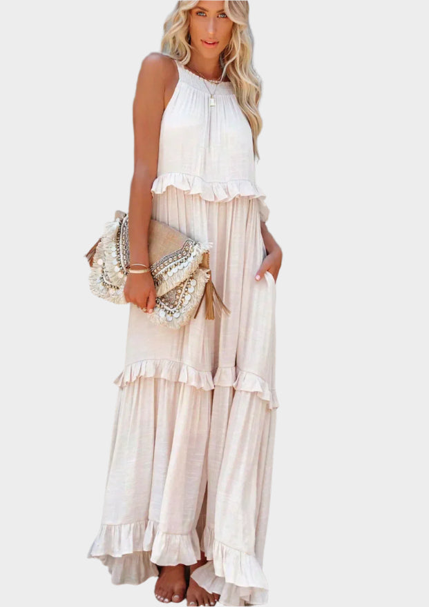 Rochie midi retro cu mâneci confortabile