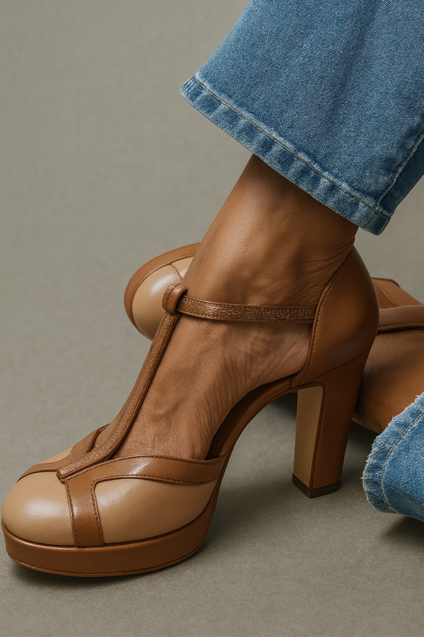 Malvina | Pantofi cu bareta în T