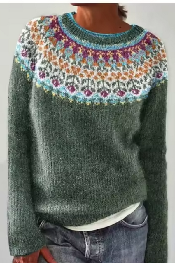 Silvana™ - Pulover Retro Confortabil