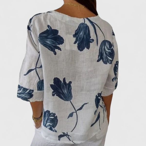 Isabel | Bluza elegantă cu imprimeu floral