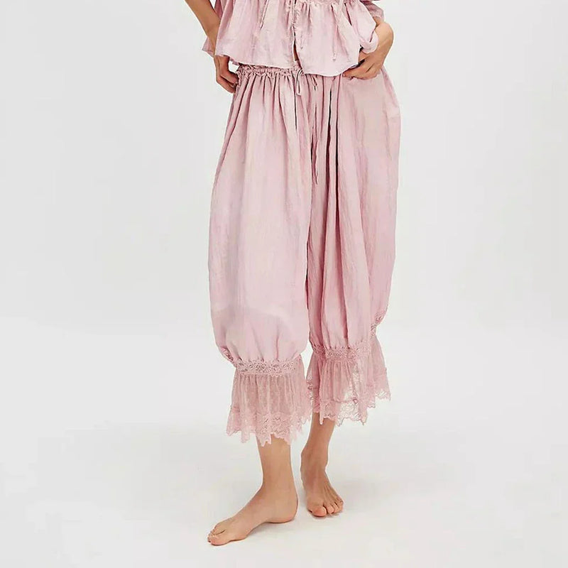 Pantaloni Boho din Dantelă