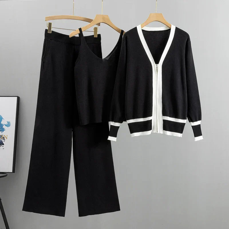 Elle™ | Set de lux din trei piese cu vestă