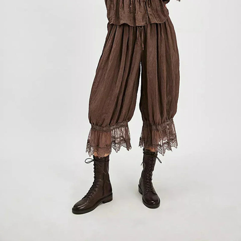 Pantaloni Boho din Dantelă