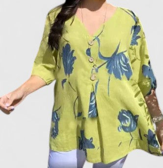 Isabel | Bluza elegantă cu imprimeu floral
