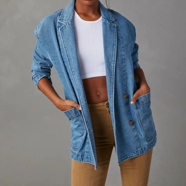 Ella™ - Sacou din denim stilat