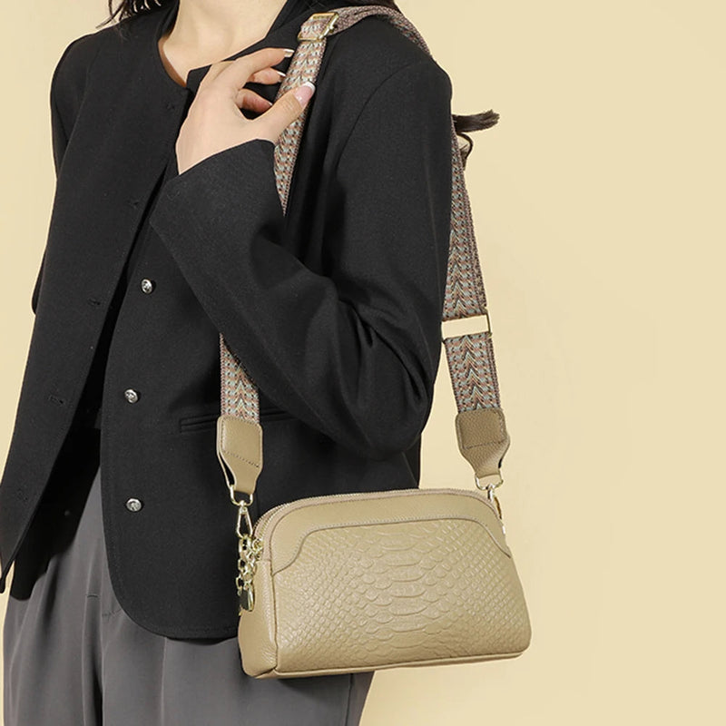Olivia™ Farmec Elegant | Geantă Mini Crossbody cu Model Croc