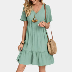 Rochie mini elegantă cu dungi