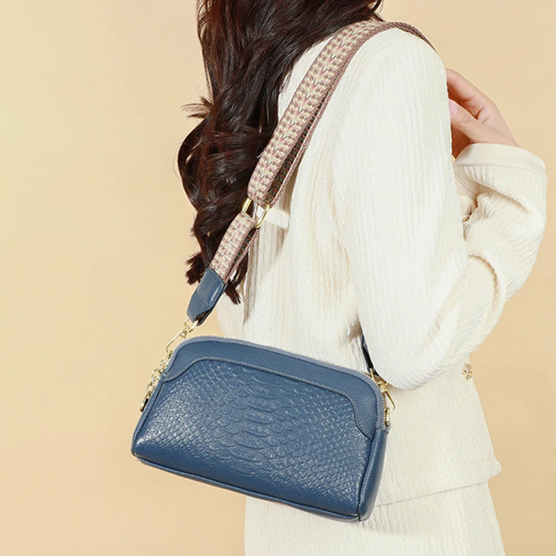 Olivia™ Farmec Elegant | Geantă Mini Crossbody cu Model Croc