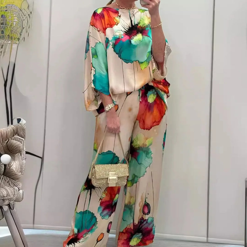 Mia | Set Luxe cu Pantaloni Largi