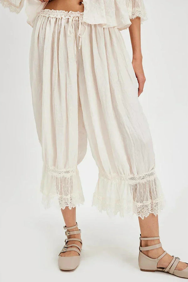 Pantaloni Boho din Dantelă