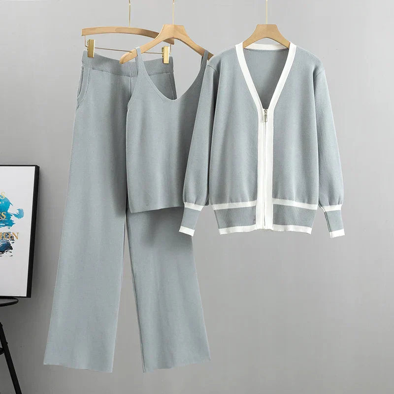 Elle™ | Set de lux din trei piese cu vestă