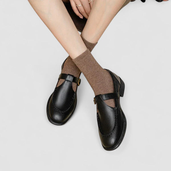 Avery™ – Pantofi ortopedici Mary Jane cu vârf pătrat