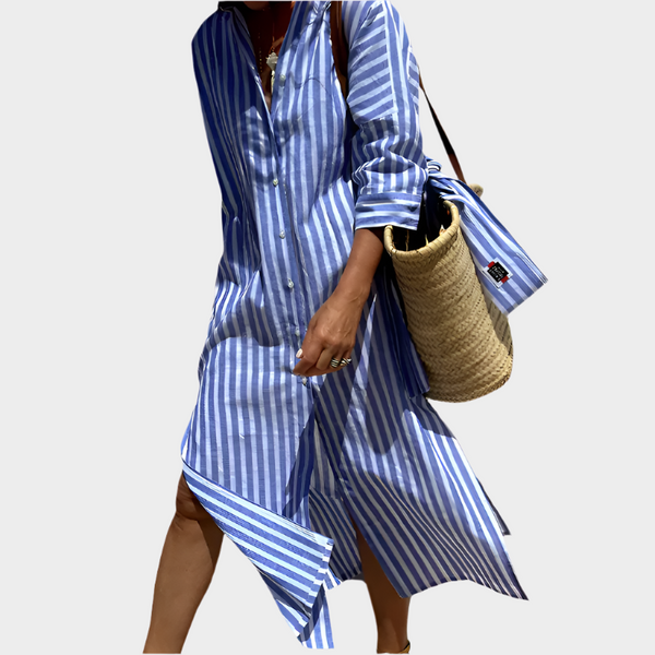 Rochie midi cu dungi