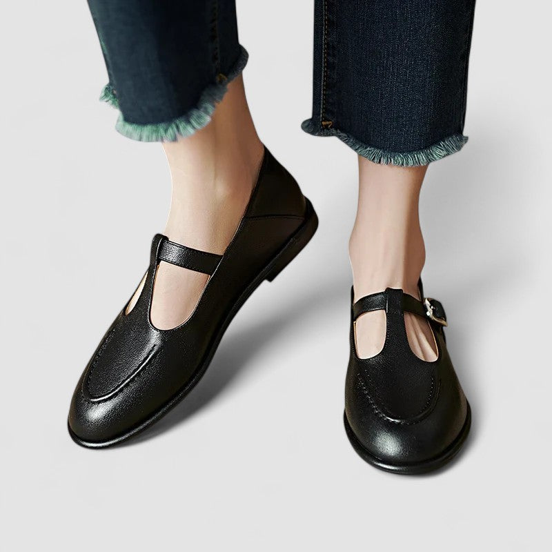 Camila™ – Pantofi ortopedici Mary Jane cu toc jos