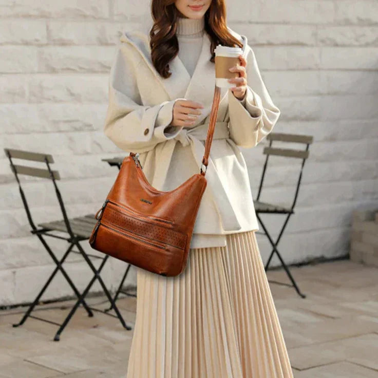 Ellie™ Geantă de umăr cu dublu charm | cu multiple buzunare