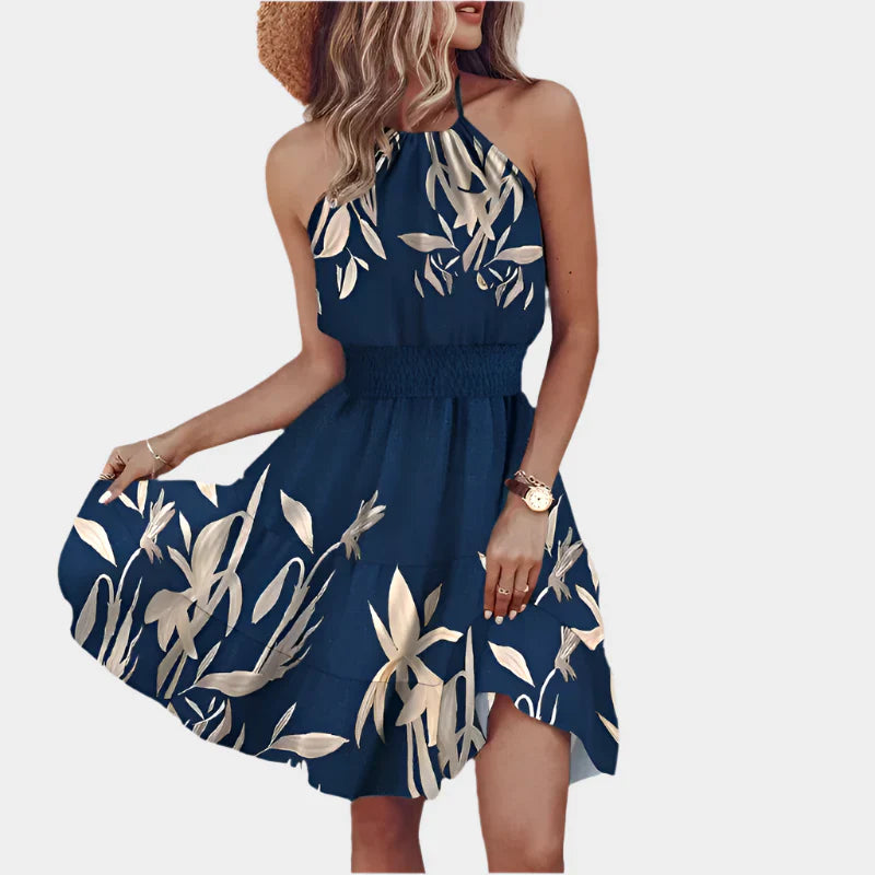 Rochie mini sexy cu model neregulat și design fără spate