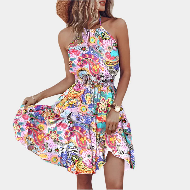 Rochie mini sexy cu model neregulat și design fără spate