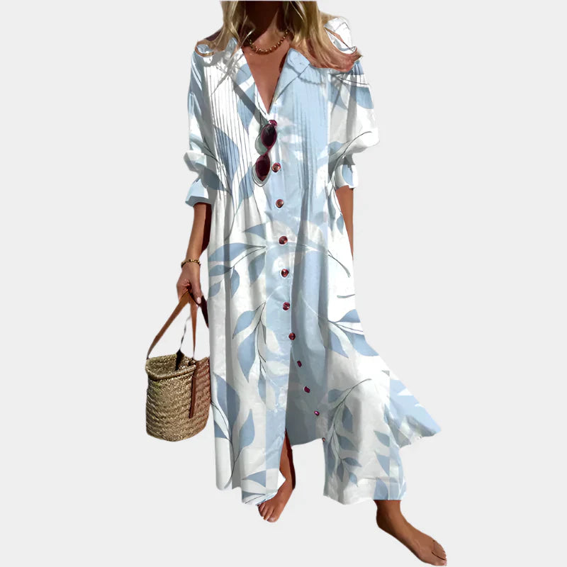 Rochie Boho Aerisită cu Mâneci Bufante