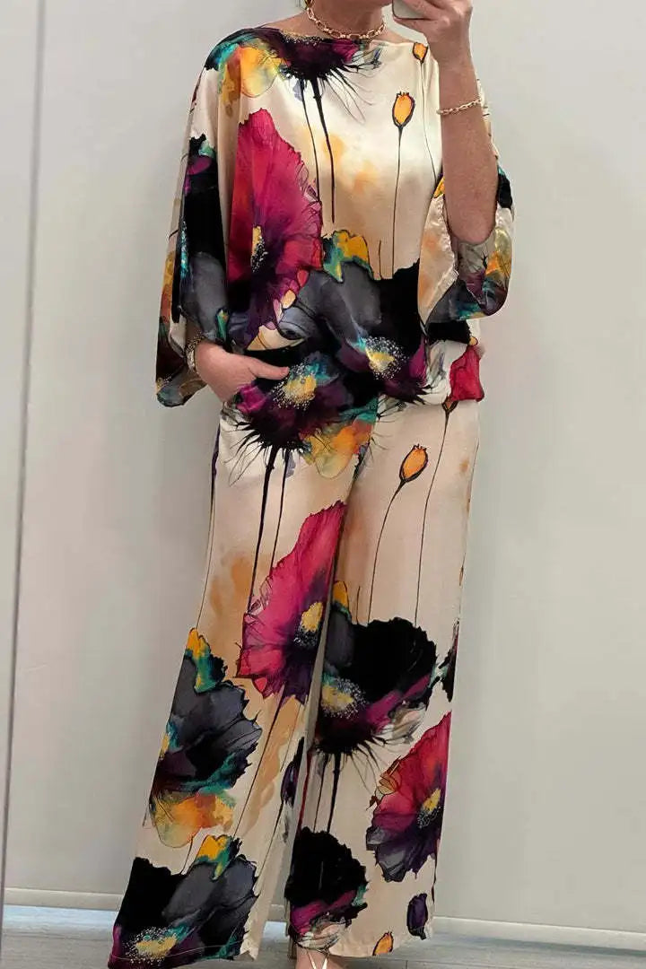 Mia | Set Luxe cu Pantaloni Largi