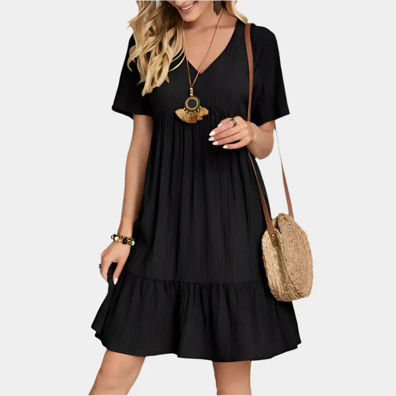 Rochie mini elegantă cu dungi
